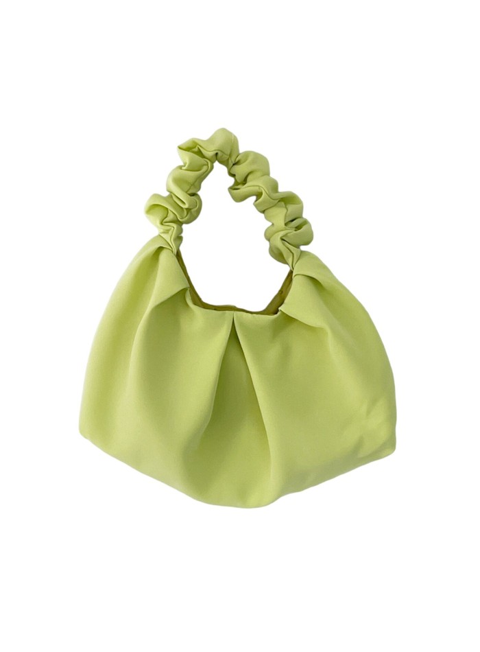 Party handbag with crumpled handle