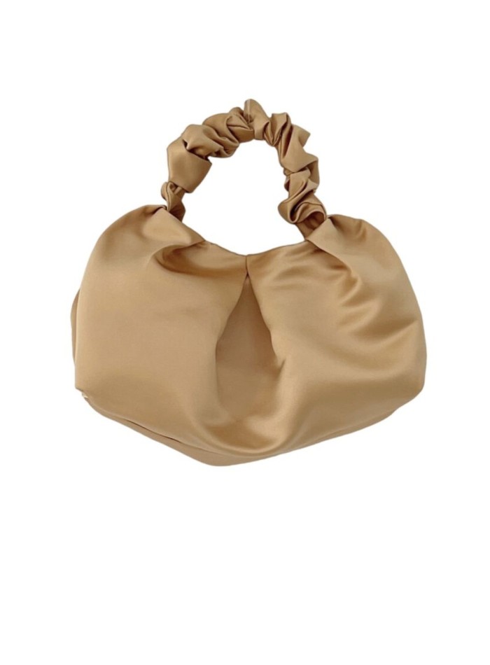 Party handbag with golden handle.