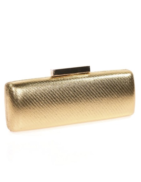 Metallic clutch bag