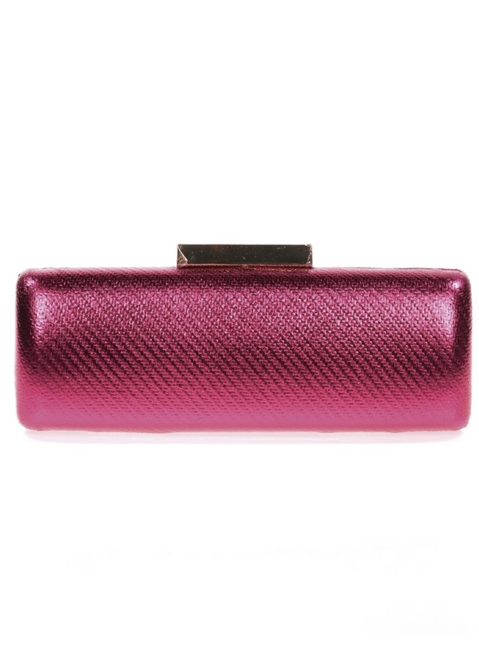 Metallic clutch bag