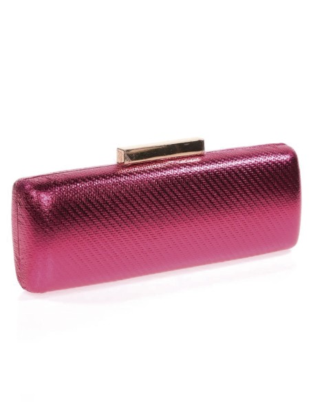 Metallic clutch bag