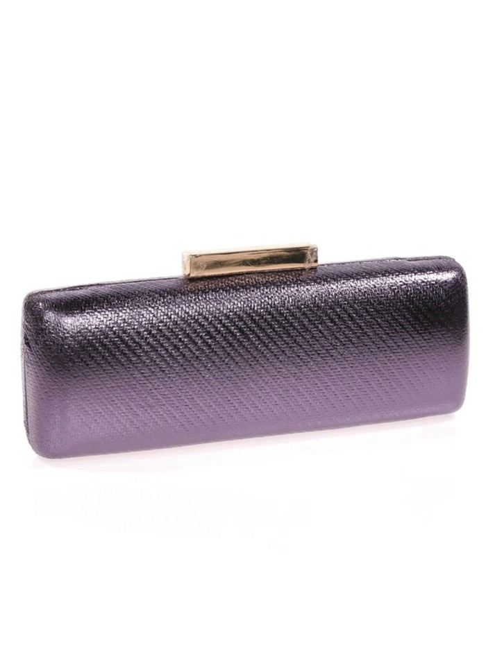 Metallic clutch bag