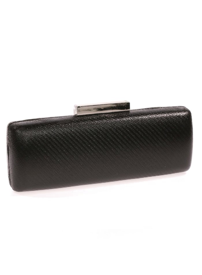 Bolso de mano alargado metalizado
