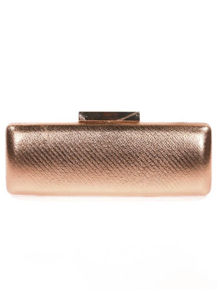 Metallic clutch bag