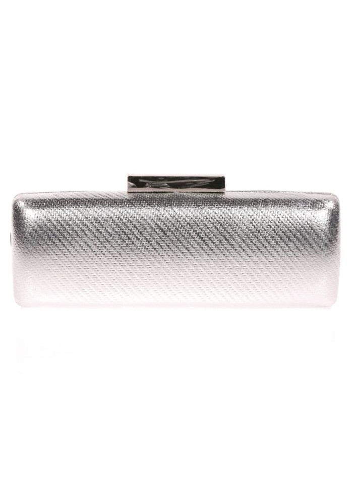 Metallic clutch bag