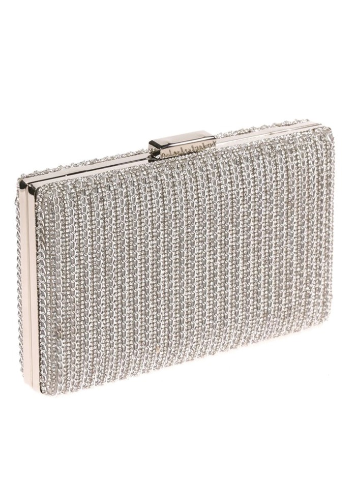 Sac de fête en strass avec chaînes entrelacées