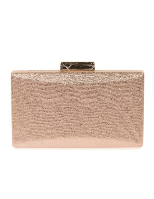 Metallized fabric evening clutch bag 2