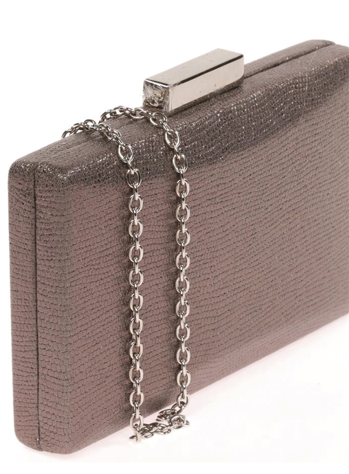 Bolso de fiesta de tejido metalizado