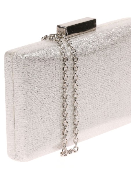 Bolso de fiesta de tejido metalizado