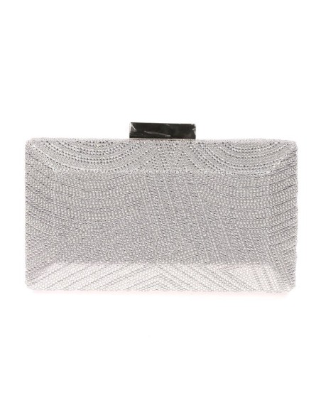 clutch de fiesta en color plata para invitada. clutch de fiesta en color plata para invitada.
