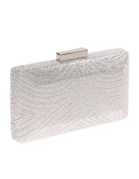 bolso de fiesta en color plata metalizado para invitadas especiales. bolso de fiesta en color plata metalizado para invitadas especiales.