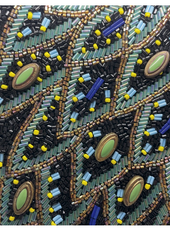 Sac à main en strass inspiré du paon