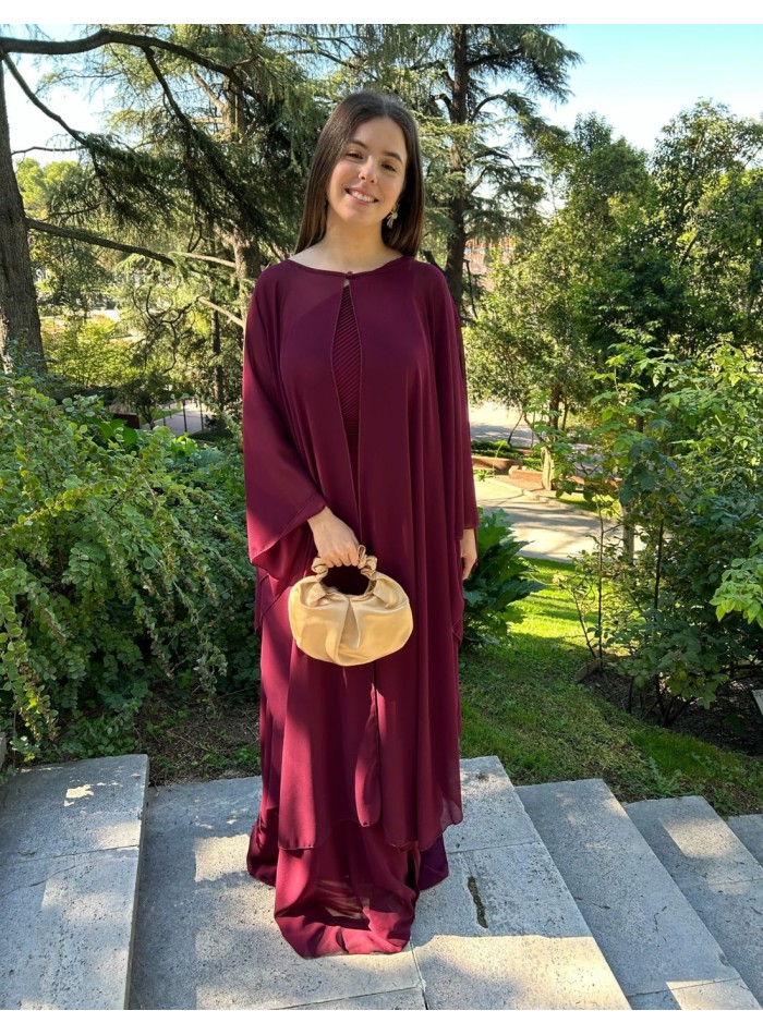 Capa de gasa multiposición de invitada.