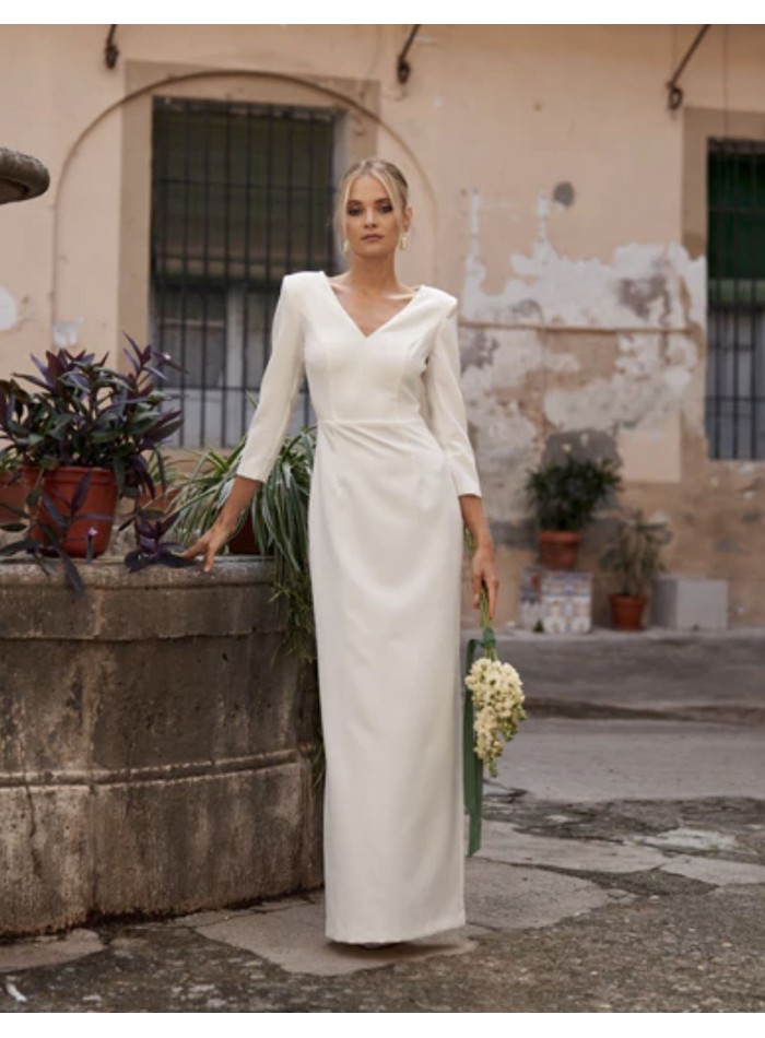 Robe pour mariage avec décolleté en v sale