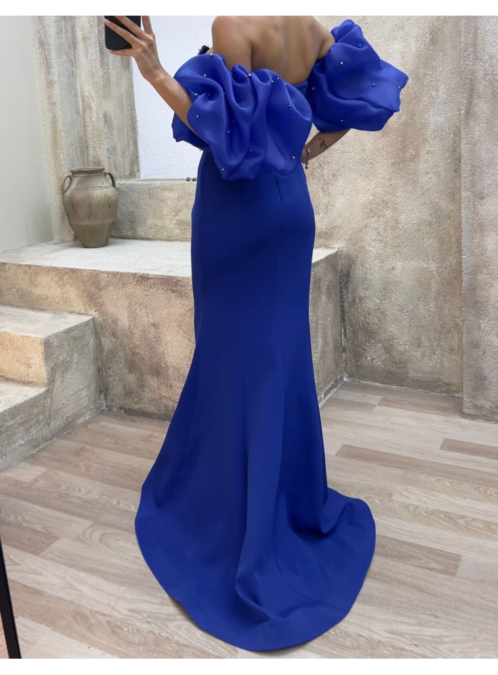 Jasmine Balloon Sleeve V Neck Wrap Tie Dress – Jarlo London