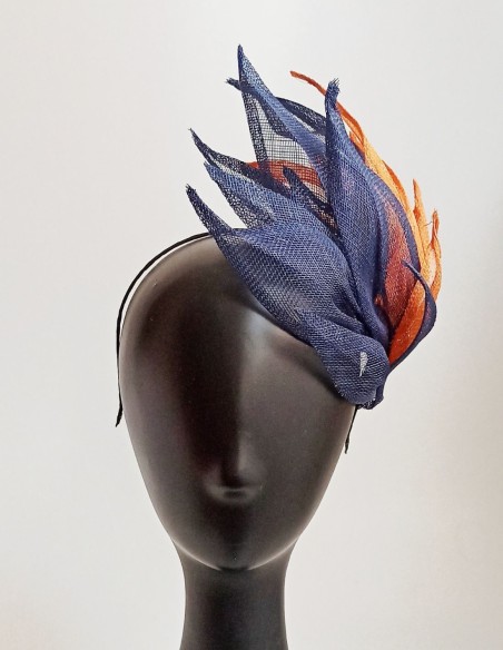 Blue and orange headdress for daytime guests. Blue and orange headdress for daytime guests.