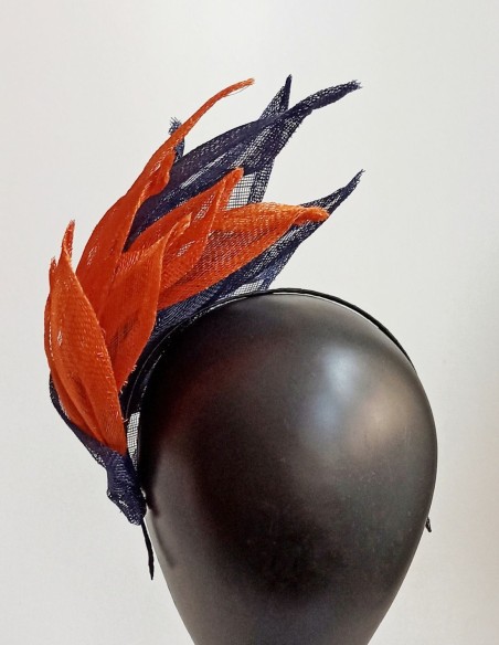 Guest headband with hand sewn leaves. Guest headband with hand sewn leaves.