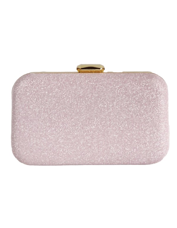 Evening clutch bag with shiny fabric for guests 2