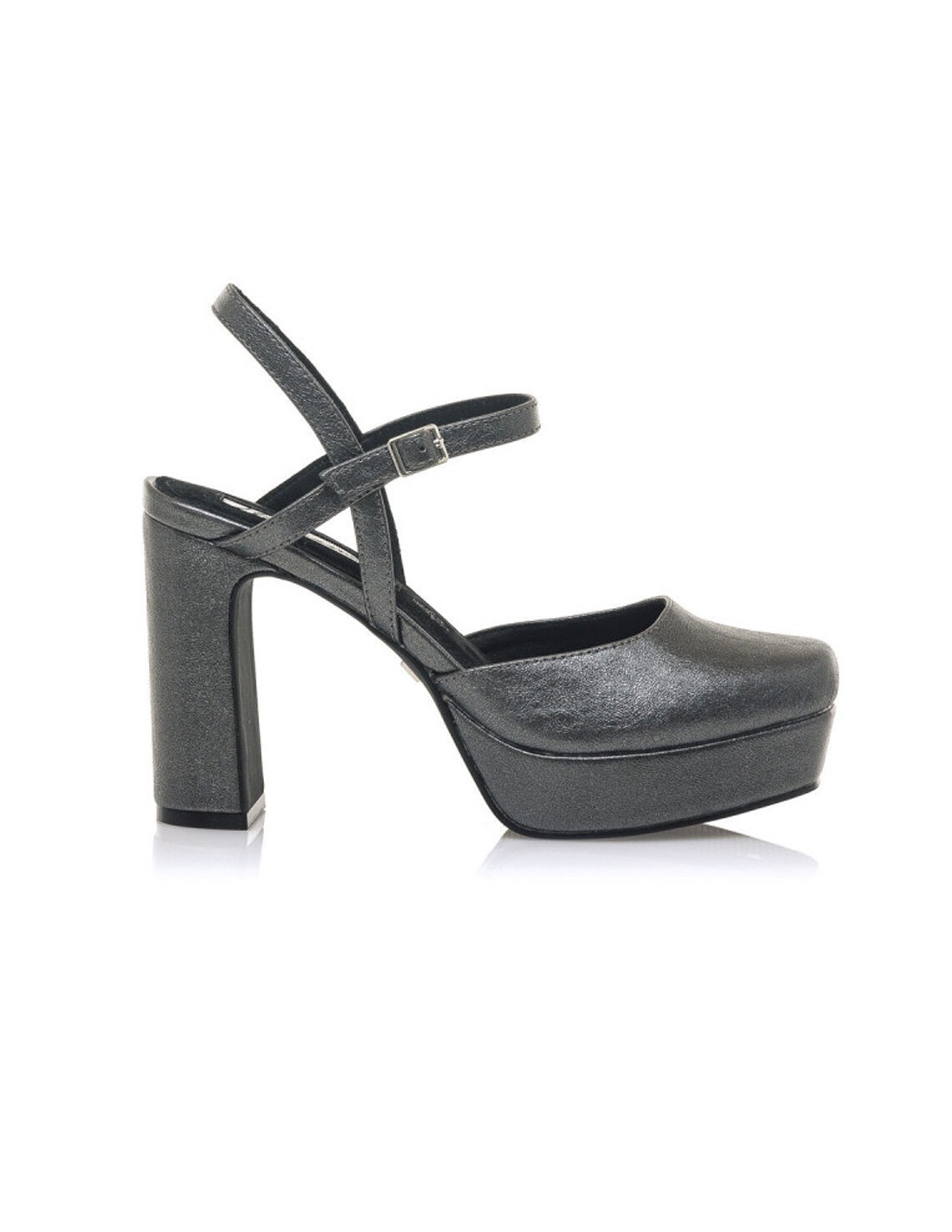 Buy Women's Dhs213 Two Strap Open Toe Low Block Chunky Heels Sandals Dress Pumps  Shoes, Black Pu, Size 10 Online at desertcartINDIA