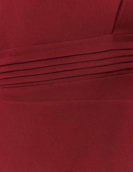 Vestido de fiesta palabra de honor invitada