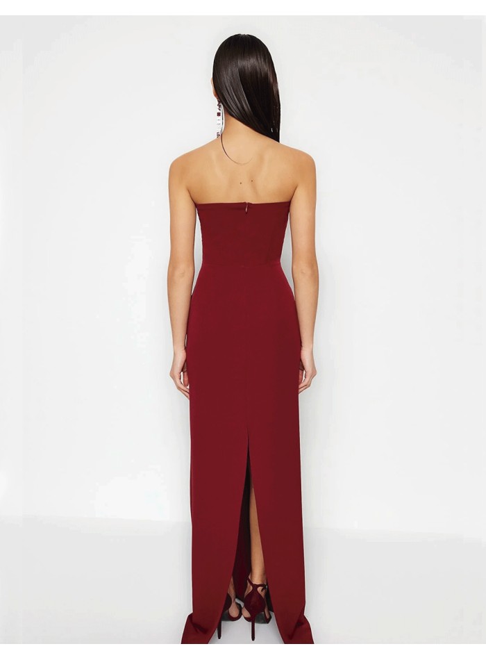 Strapless evening dress for guests