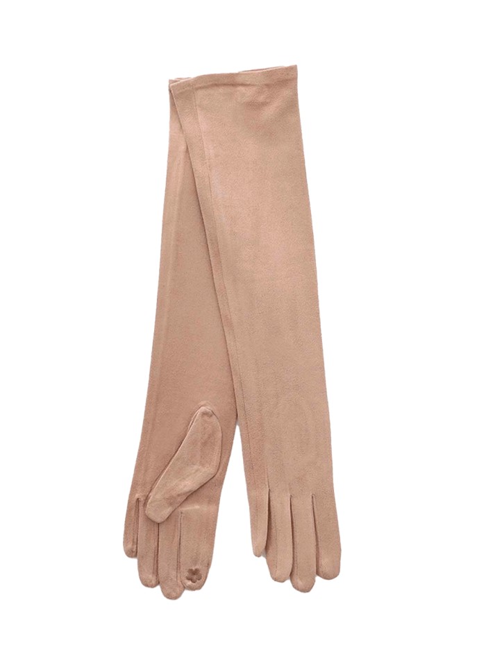 Long suede gloves for guests