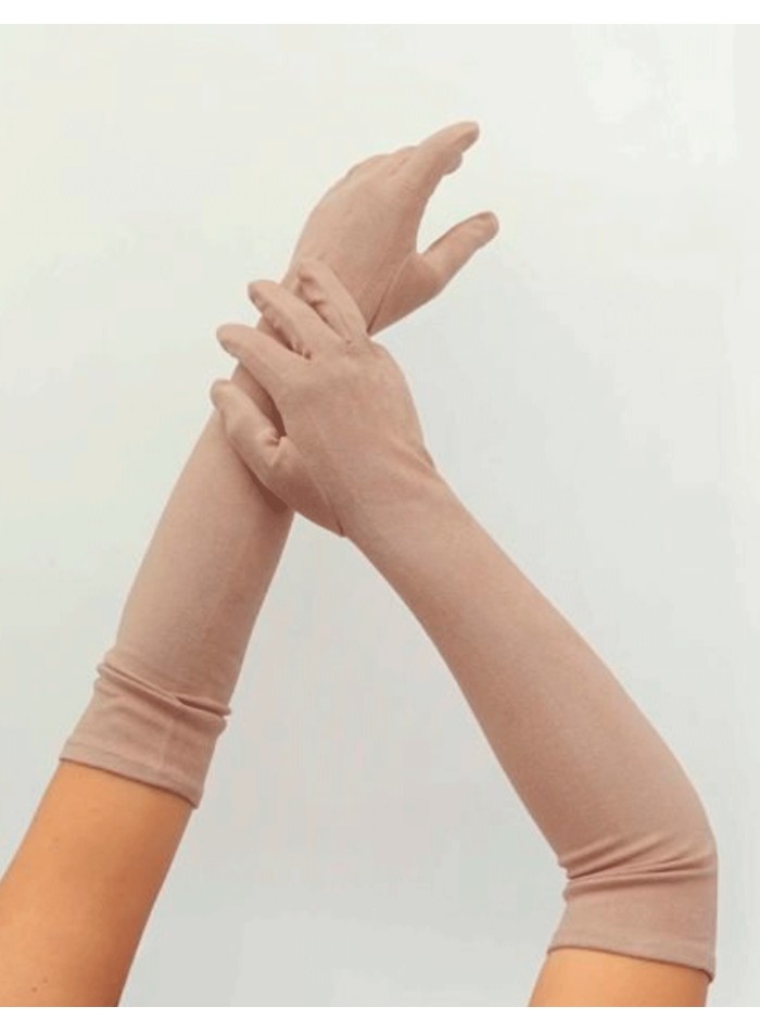 Long suede gloves for guests