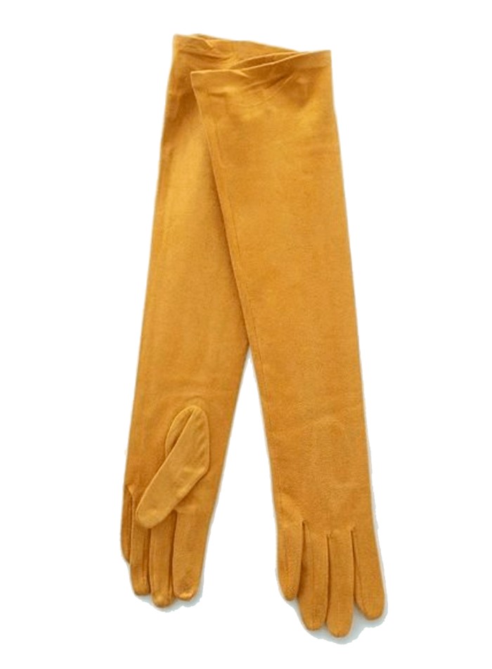 Guantes de antelina largos para invitada