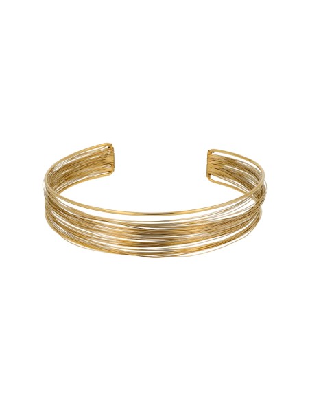 choker rigido para invitada en dorado