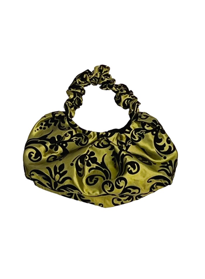 Taffeta brocade clutch bag