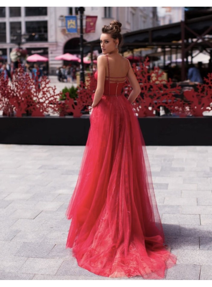 Robe longue de fête avec jupe et corsage en...