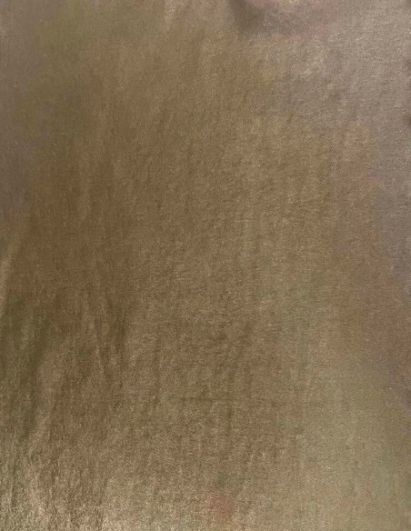 Satin midi party dress with V-neckline and flounce skirt