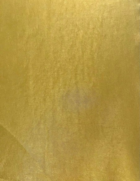 Satin midi party dress with V-neckline and flounce skirt