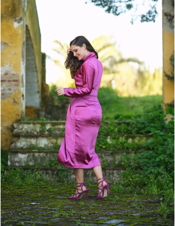 Vestido midi de fiesta para invitadas de día. 2