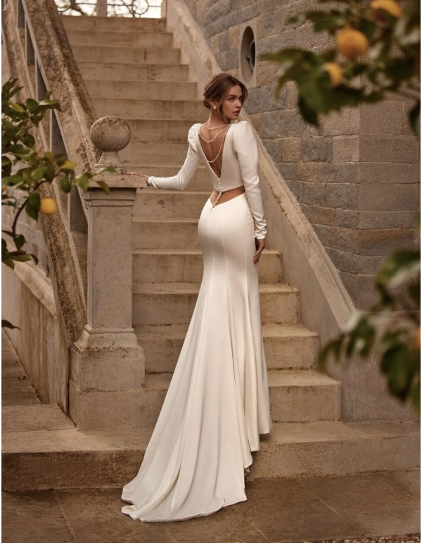 Vestido largo de novia. 2