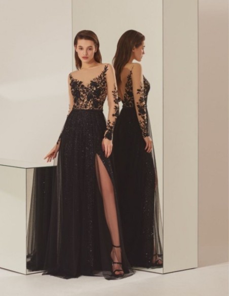 Vestidos de noche en negro sale