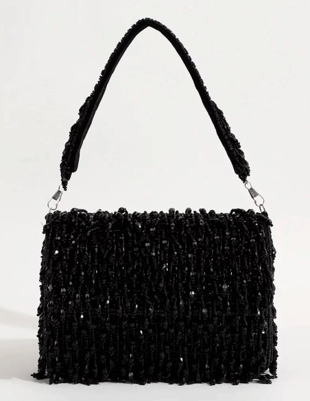 Sac de fête en strass avec cristaux et perles