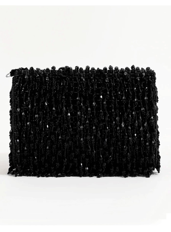 Sac de fête en strass avec cristaux et perles