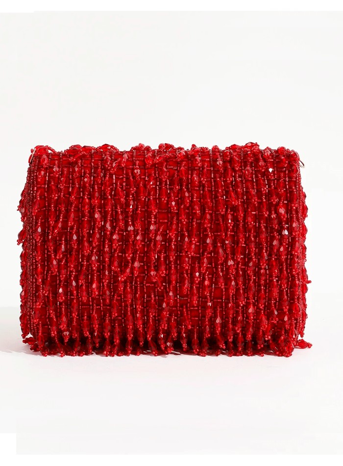 Evening clutch bag made of crystal