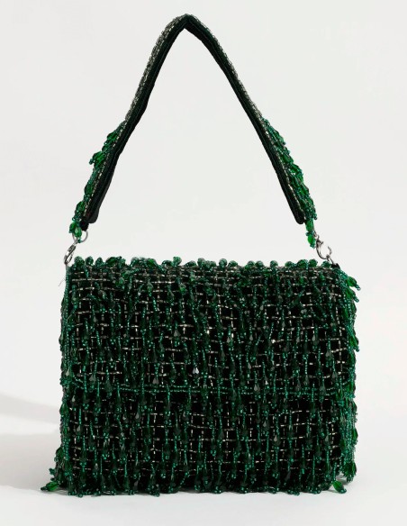 Sac de fête en strass avec cristaux et perles