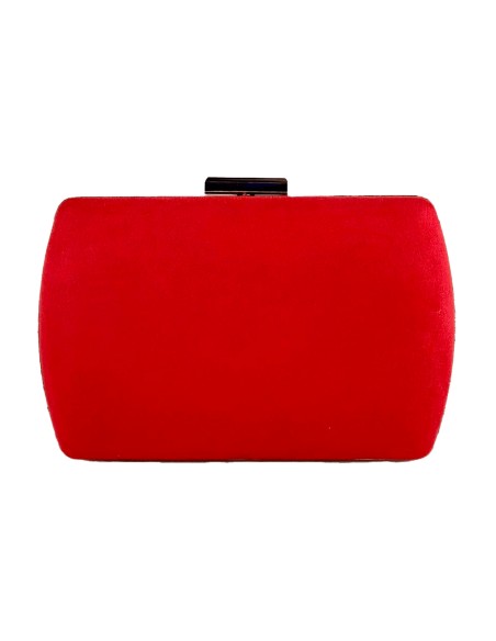 Bolso de Fiesta de antelina con bordes dorados Bolso de Fiesta de antelina con bordes dorados