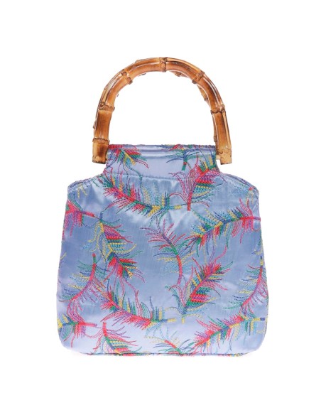 Sac brodé en satin