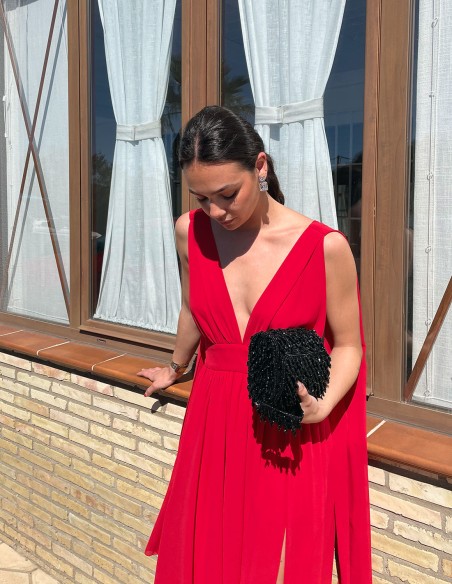 Evening clutch bag made of crystal