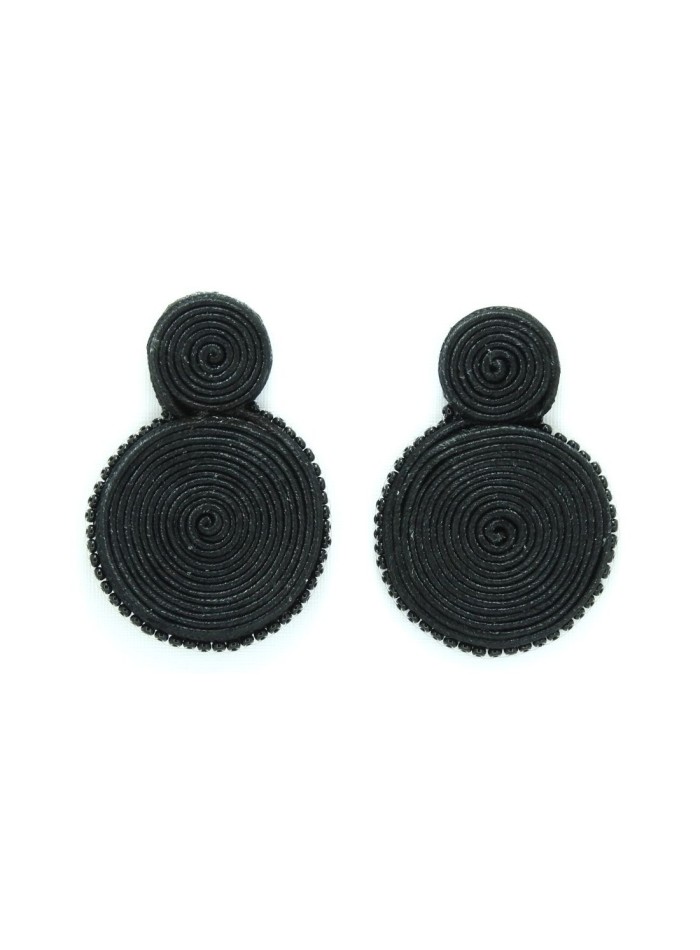 Boucle d'oreilles miniature avec cordon en forme de spirale