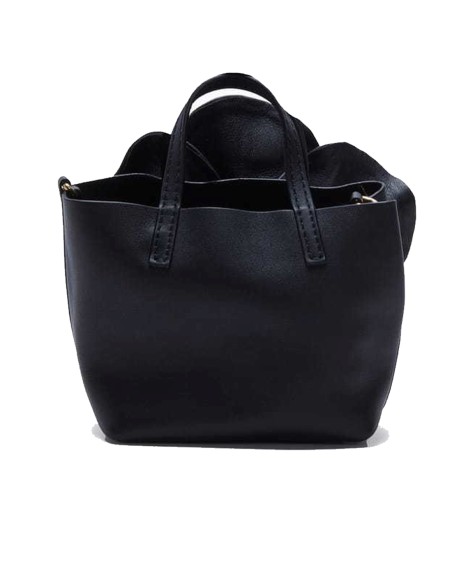 Faux leather 3D flower handbag for guests