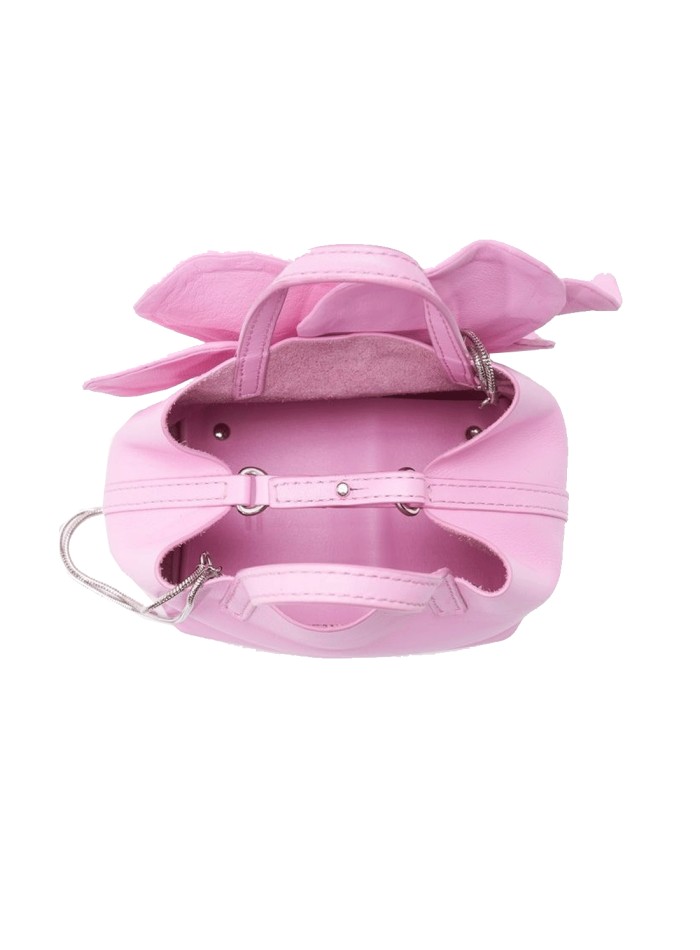 Pochette en faux cuir avec fleurs en 3D pour...