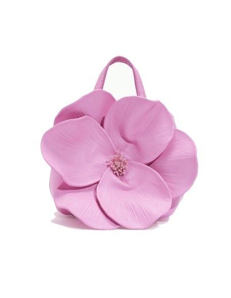 Bolso de mano con flor en 3D Bolso de mano con flor en 3D