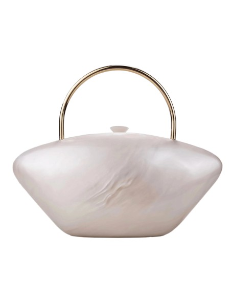 Pearlized clutch bag for bride and guests