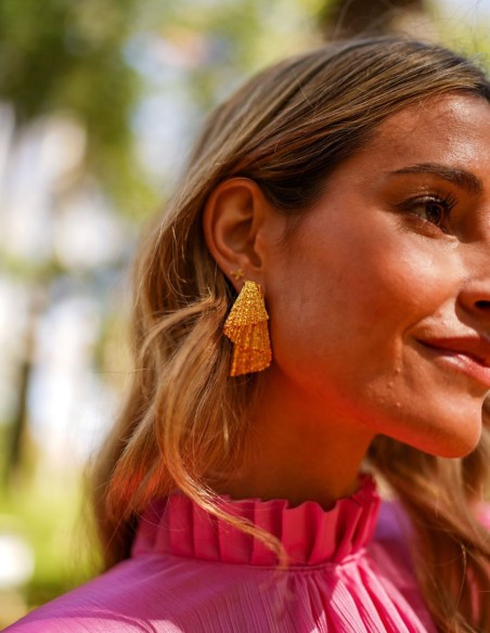 Robe de soirée midi plissée avec manches courtes bouffantes