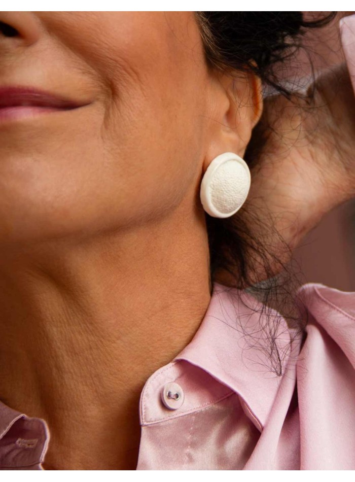 Boucle d'oreilles Boutonnières en céramique...